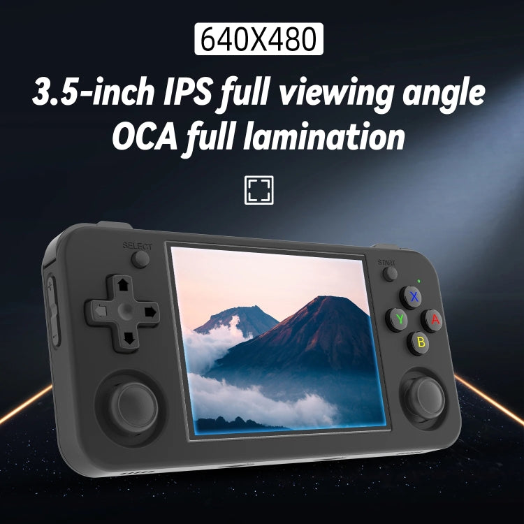 ANBERNIC RG35XX H Handheld Game Console 3.5 Inch IPS Screen Linux System 64GB+128GB(Black) - Pocket Console by ANBERNIC | Online Shopping South Africa | PMC Jewellery | Buy Now Pay Later Mobicred