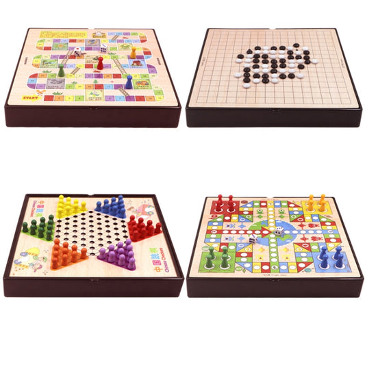 4 in 1 C Model  Wooden Multifunctional Parent-Child Interactive Children Educational Chessboard Toy Set - Table Games by PMC Jewellery | Online Shopping South Africa | PMC Jewellery | Buy Now Pay Later Mobicred