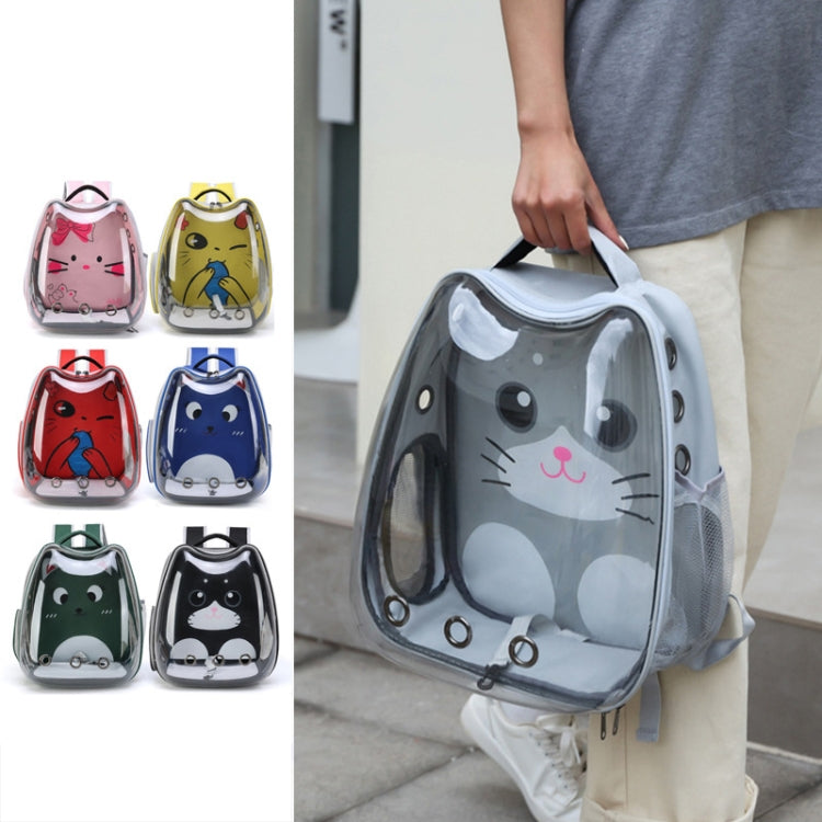 Cartoon Pattern Cat Transparent Pet Bag Space Capsule Portable Pet Backpack, Color: Black - Pet Storages & Bags by PMC TechLife | Online Shopping South Africa | PMC TechLife | Buy Now Pay Later Mobicred