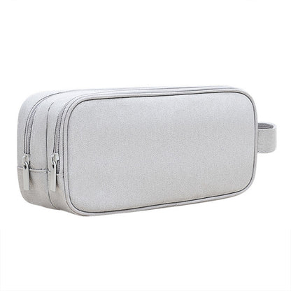 SM09 Double-layer Large Capacity Digital Accessories Storage Bag, Color: Gray - Digital Storage Bag by PMC Jewellery | Online Shopping South Africa | PMC Jewellery | Buy Now Pay Later Mobicred