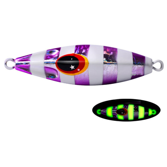 PROBEROS LF124 Deep Sea Iron Plate Lead Fish Fishing Lure Slow Sinking Rocking Luminous Boat Fishing Bait, Size: 60g(Color B) - Fishing Lures by PROBEROS | Online Shopping South Africa | PMC Jewellery | Buy Now Pay Later Mobicred