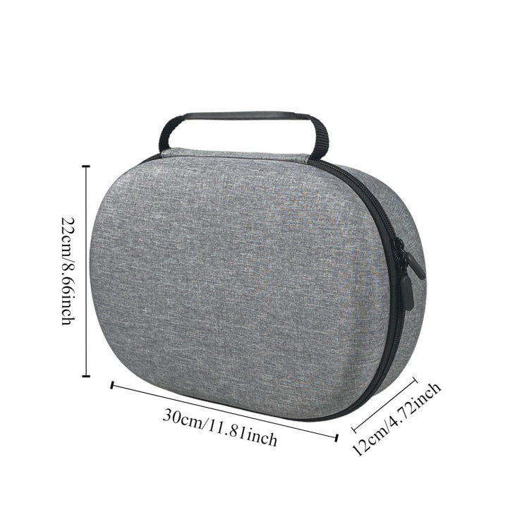 For Apple Vision Pro Head Wearing VR Glasses Storage Portable Bag Travel VR Protective Hard Case(Gray) - VR Accessories by PMC Jewellery | Online Shopping South Africa | PMC Jewellery | Buy Now Pay Later Mobicred