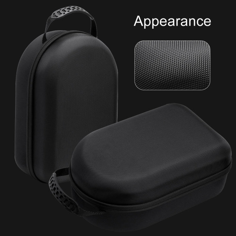 For Apple Vision Pro Storage Bag VR Headwear EVA Portable Hard Case(Cloth Pattern Black) - VR Accessories by PMC TechLife | Online Shopping South Africa | PMC TechLife | Buy Now Pay Later Mobicred