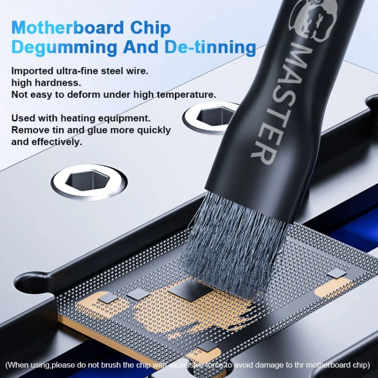 MECHANIC Cell Phone Motherboard Chip Degumming Brush PCB De-Tin Cleaning Cylinder Long Handle Brush, Style: Sideburns - Brushes by MECHANIC | Online Shopping South Africa | PMC Jewellery