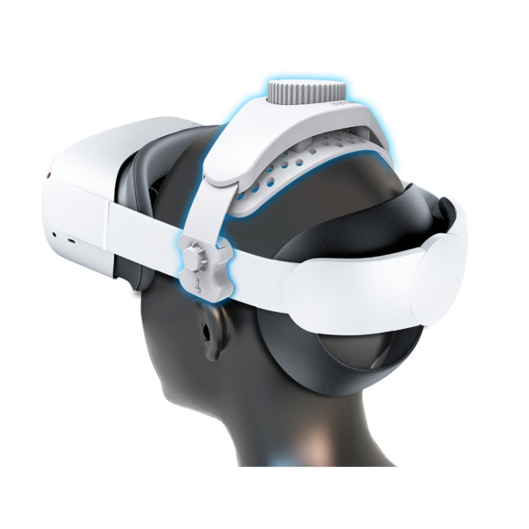 DEVASO VR Glasses Retractable Adjustable Headband Accessories For Meta Quest 3S / Meta Quest 3 / Meta Quest 2 / Meta Quest Pro / Pico 4 / Pico 4 Pro(White) - VR Accessories by PMC Jewellery | Online Shopping South Africa | PMC Jewellery | Buy Now Pay Later Mobicred