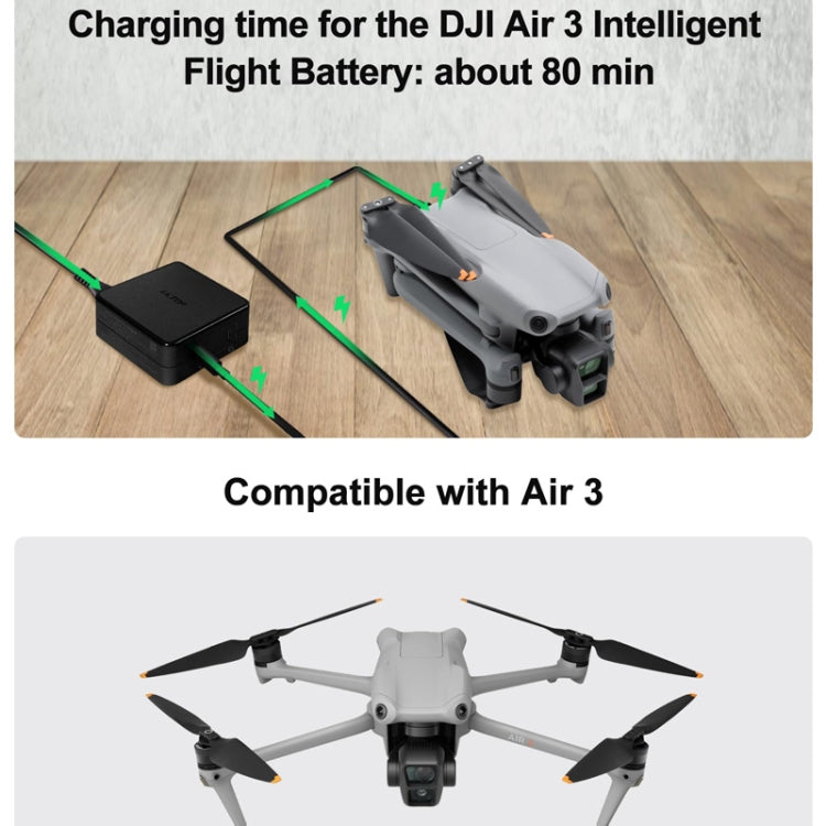 LKTOP 100W USB-C / Type-C Desktop Charger Adapter For DJI Mini Series/Air 3/Mavic 3 Series Battery(EU Plug) - Cable & Adapter by LKTOP | Online Shopping South Africa | PMC Jewellery | Buy Now Pay Later Mobicred