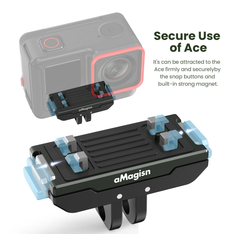 For Insta360 Ace / Ace Pro aMagisn Metal Magnetic Quick Release Sports Camera Accessories - Others by aMagisn | Online Shopping South Africa | PMC Jewellery | Buy Now Pay Later Mobicred