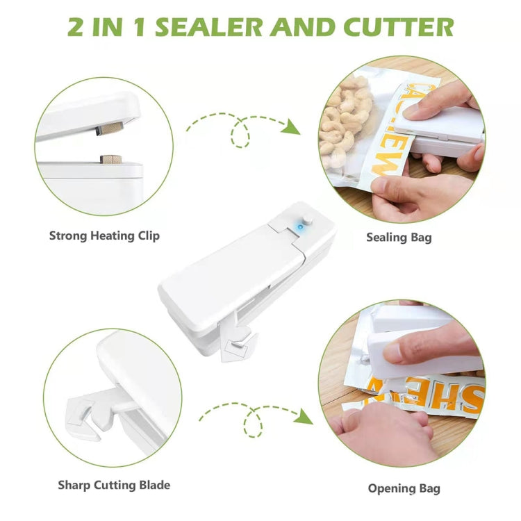 USB Charging Mini Magnetic Sealing Machine Portable Sealing Clip Food Moisture-proof Sealer(Gray) - Preservation Supplies by PMC Jewellery | Online Shopping South Africa | PMC Jewellery | Buy Now Pay Later Mobicred