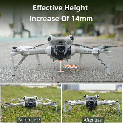 For DJI Mini 4 Pro Drone BRDRC Landing Gear Increased Height Leg(Gray) -  by BRDRC | Online Shopping South Africa | PMC Jewellery | Buy Now Pay Later Mobicred