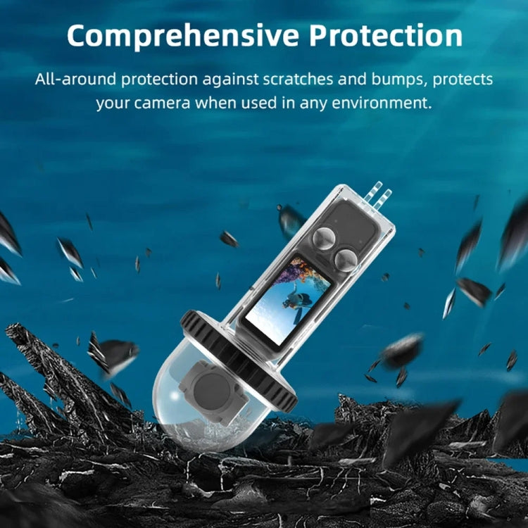 For DJI Osmo Pocket 3 BRDRC 40m Depth Waterproof Case Diving Housing Cover(Transparent Handle) - Case & Bags by BRDRC | Online Shopping South Africa | PMC Jewellery | Buy Now Pay Later Mobicred