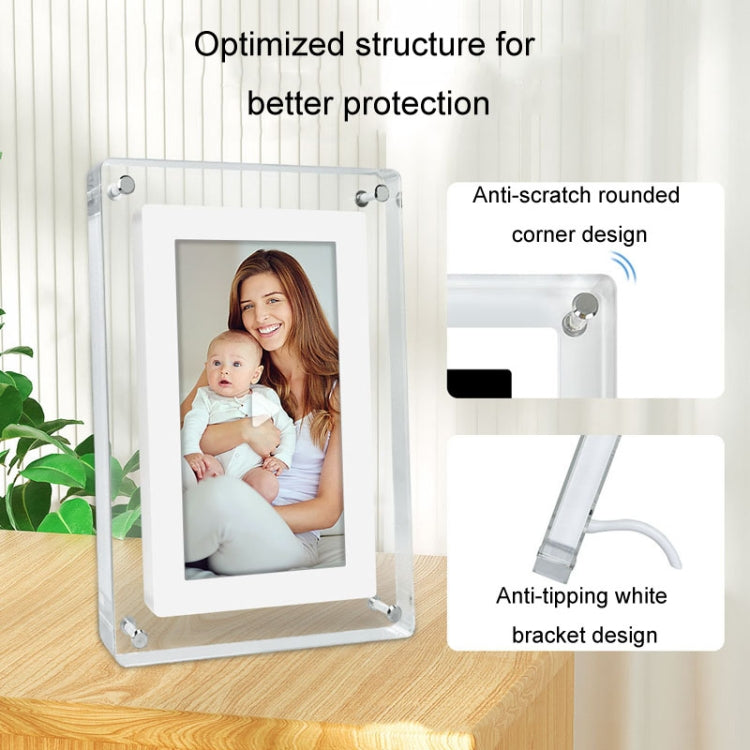 5 Inch HD Digital Photo Frame Crystal Advertising Player 1080P Motion Video Picture Display Player(UK Plug) - 1.5-7.0 inch by PMC Jewellery | Online Shopping South Africa | PMC Jewellery | Buy Now Pay Later Mobicred