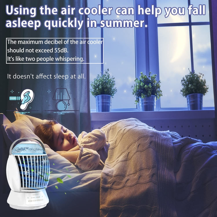 CF-009 USB Touch Spray Humidification Air Conditioning Fan Desktop Office Air Cooler(White) - Electric Fans by PMC TechLife | Online Shopping South Africa | PMC TechLife | Buy Now Pay Later Mobicred
