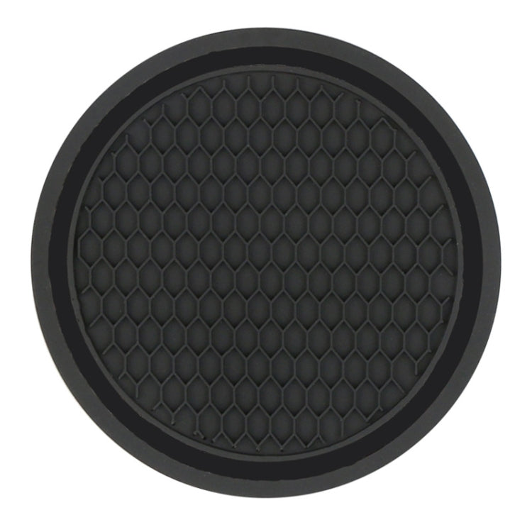 3pcs 7cm Car Diamond-free Water Coaster Interior Anti-slip Mat(Black) - Car Drink Holders by PMC TechLife | Online Shopping South Africa | PMC TechLife | Buy Now Pay Later Mobicred