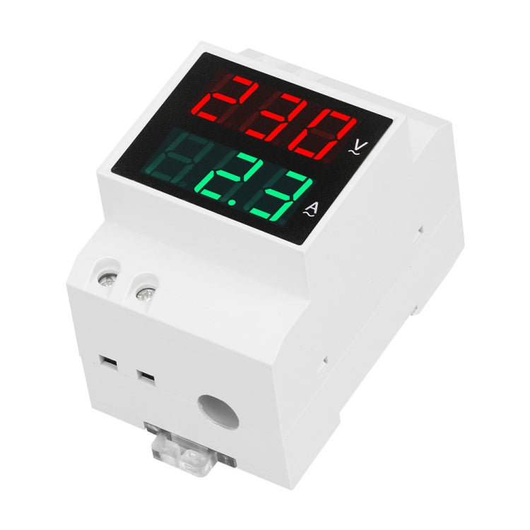 SINOTIMER SDM003-T 3 Digits DIN Rail Single-Phase AC Household Dual Display Voltage And Current Meter - Current & Voltage Tester by SINOTIMER | Online Shopping South Africa | PMC Jewellery | Buy Now Pay Later Mobicred