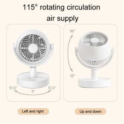 Desktop Air Circulation Fan Household Office Compact Mute Electrical Fan, Style: Battery Model - Electric Fans by PMC Jewellery | Online Shopping South Africa | PMC Jewellery | Buy Now Pay Later Mobicred