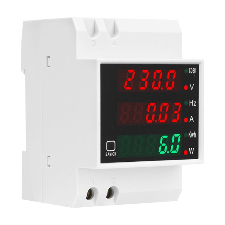 SINOTIMER SDM006 Din Rail AC Voltage Current Frequency Power Electricity Multi-Function Detection Meter - Current & Voltage Tester by SINOTIMER | Online Shopping South Africa | PMC Jewellery | Buy Now Pay Later Mobicred