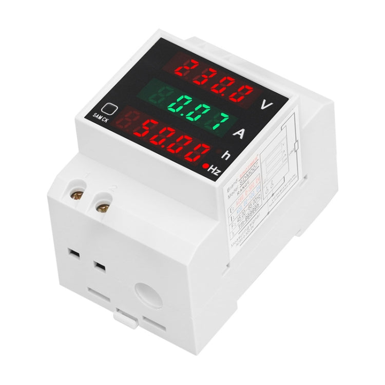 SINOTIMER SDM007 Din Rail AC Voltage Current Totalized Time Frequency Digital Display Meter - Current & Voltage Tester by SINOTIMER | Online Shopping South Africa | PMC Jewellery | Buy Now Pay Later Mobicred