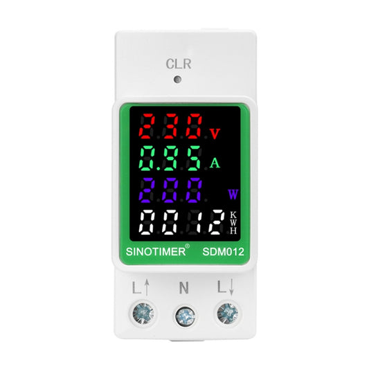 SINOTIMER DIN Rail AC Digital Display Current Voltage Power Electricity Multi-Function Tester, Model: SDM012-2 - Current & Voltage Tester by SINOTIMER | Online Shopping South Africa | PMC Jewellery | Buy Now Pay Later Mobicred