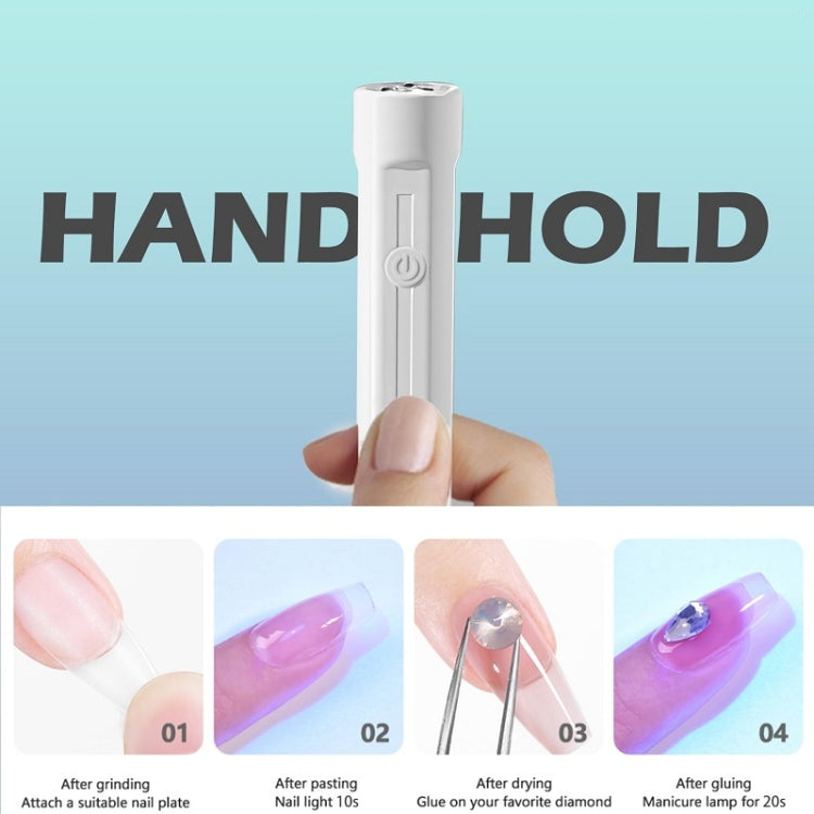 Small Portable Handheld Nail Polish Light Therapy Machine, Model: Plug-in - Nail Dryers by PMC Jewellery | Online Shopping South Africa | PMC Jewellery | Buy Now Pay Later Mobicred