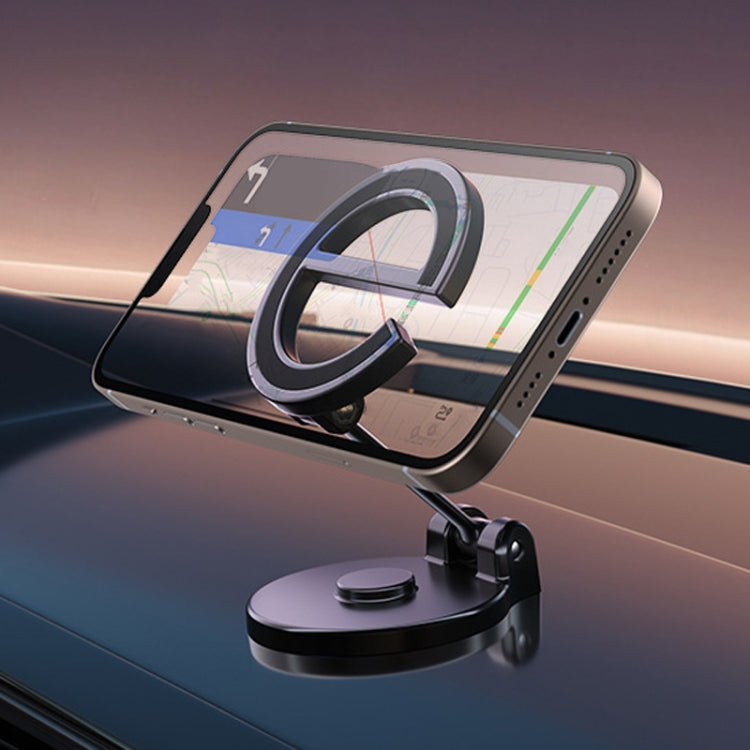 D38 Letter E Magnetic Folding Car Phone Holder Rotatable Dashboard Stick-On Navigation Stand - Car Holders by PMC TechLife | Online Shopping South Africa | PMC TechLife | Buy Now Pay Later Mobicred