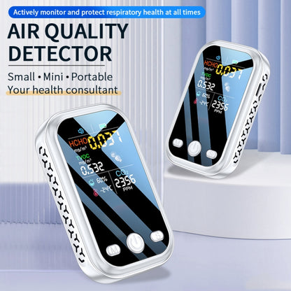 5 In 1  Air Quality Monitor TVOC HCHO CO2 Detector Temperature Humidity Tester(Black) - Air & Water Quality Tester by PMC Jewellery | Online Shopping South Africa | PMC Jewellery