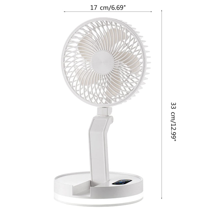 F200 Foldable Remote Control Wall-mounted Fan LED Light Desktop Rotating Fan, Color: Regular Model - Electric Fans by PMC TechLife | Online Shopping South Africa | PMC TechLife | Buy Now Pay Later Mobicred