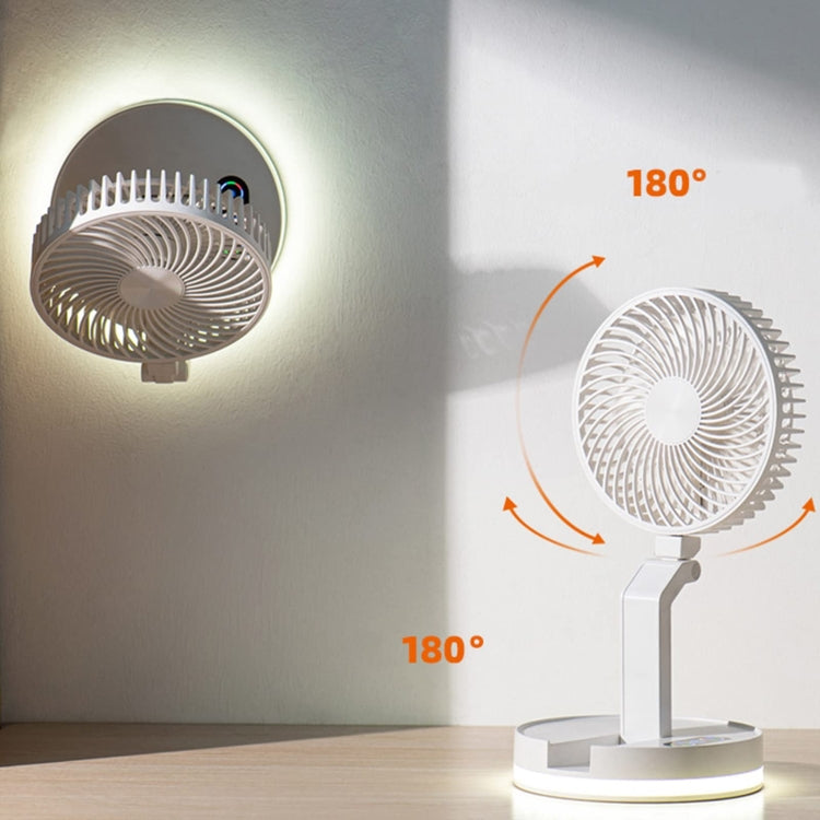 F200 Foldable Remote Control Wall-mounted Fan LED Light Desktop Rotating Fan, Color: Regular Model - Electric Fans by PMC TechLife | Online Shopping South Africa | PMC TechLife | Buy Now Pay Later Mobicred