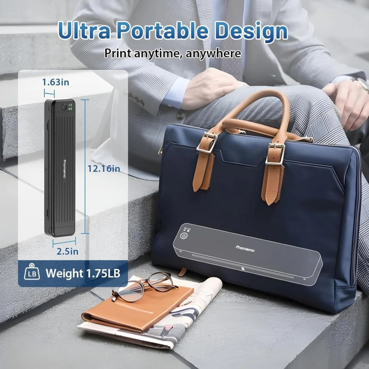 Phomemo P831 Bluetooth Portable Thermal Transfer Printer Support A4 / Letter / A5 / B5 Plain Paper Printing(White) - free shipping - PMC TechLife - Order now!