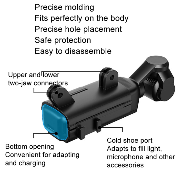 For DJI Osmo Pocket 3 HEPAIL Extended Adapter Protective Bezel Extension Handle Cold Shoe Adapter Bracket - free shipping - PMC TechLife - Order now!