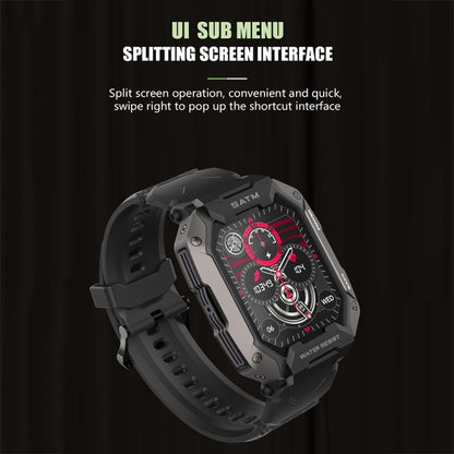 C20Plus 1.81-inch Health Monitoring Waterproof Bluetooth Call Smart Watch, Color: Black - Smart Watches by PMC Jewellery | Online Shopping South Africa | PMC Jewellery | Buy Now Pay Later Mobicred