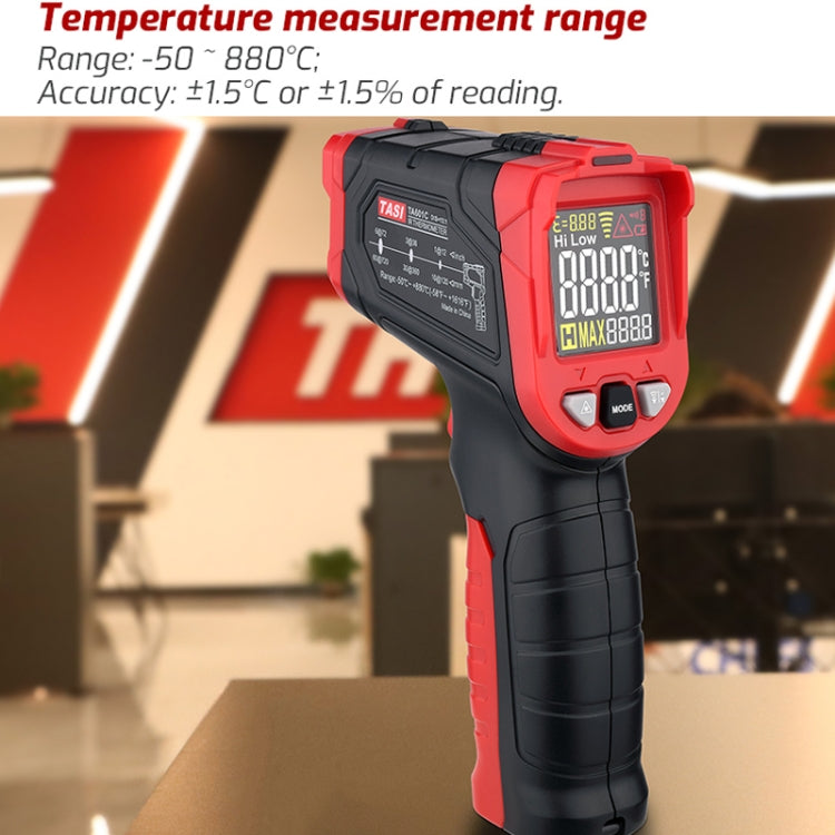 TASI TA601B -50-680 Degrees Celsius Infrared Thermometer Electronic Color Screen Thermometer - Thermostat & Thermometer by TASI | Online Shopping South Africa | PMC Jewellery | Buy Now Pay Later Mobicred