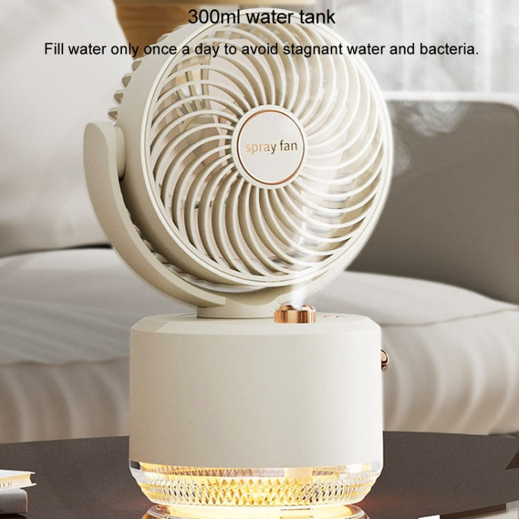 USB Charging Cooler Air Conditioning Fan Desktop Cooling Fan Swing Humidifier(Green) - Electric Fans by PMC TechLife | Online Shopping South Africa | PMC TechLife | Buy Now Pay Later Mobicred