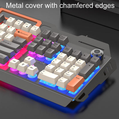 XUNSVFOX K90 Mechanical Feeling Metal Keyboard Gaming Computer Wired Keyboard(Shimmer) - Wired Keyboard by XUNSVFOX | Online Shopping South Africa | PMC Jewellery | Buy Now Pay Later Mobicred