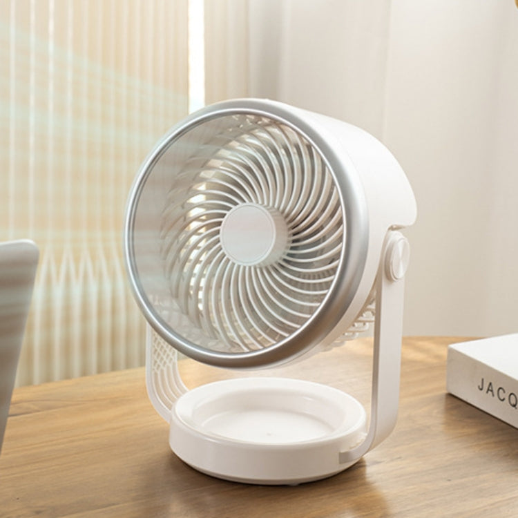 Air Circulating Fan USB Charging Desktop Quiet Fan(White) - Electric Fans by PMC TechLife | Online Shopping South Africa | PMC TechLife | Buy Now Pay Later Mobicred