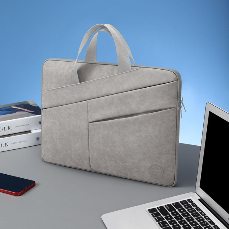 BUBM Portable Computer Bag Notebook Business Travel Bag, Size: 14 inch(Light Gray) - free shipping - PMC TechLife - Order now!