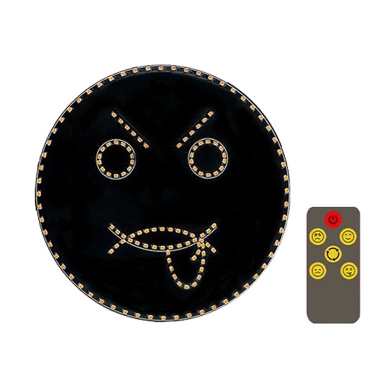 Car LED Funny Emoji Light Rear Windows Multifunctional Warning Smiley Light(Black) - Warning Lights by PMC Jewellery | Online Shopping South Africa | PMC Jewellery | Buy Now Pay Later Mobicred