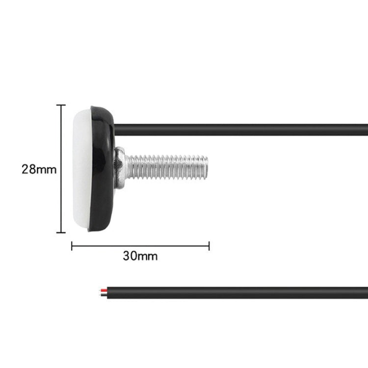 2pcs 23mm Motorcycle Eagle Eye Light Reverse Rearview Mirror Spotlight(Red) - Eagle Eye Lamps by PMC TechLife | Online Shopping South Africa | PMC TechLife | Buy Now Pay Later Mobicred