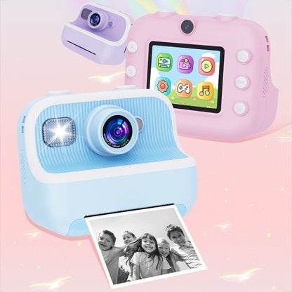 M8 2.4-Inch 1080P HD 2400W Pixel Dual-Camera Children Thermal Printing Camera, Color: Blue+32GB - Children Cameras by PMC Jewellery | Online Shopping South Africa | PMC Jewellery | Buy Now Pay Later Mobicred