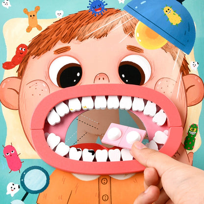 Wooden Children Oral Dentistry Simulation Dentist Set Pretend Play Medical Toy, Color: Upgrade Model Pink - Pretend Play Toys by PMC Jewellery | Online Shopping South Africa | PMC Jewellery | Buy Now Pay Later Mobicred