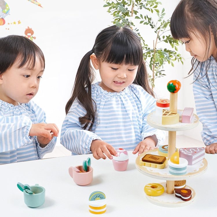 KABI Children Simulation Wooden Pretend Play Toy Kindergarten Parent-Child Interactive Toy, Style: Birthday Cake - Pretend Play Toys by KABI | Online Shopping South Africa | PMC Jewellery | Buy Now Pay Later Mobicred