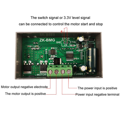 9-60V/12A/500W PWM Motor Fan DC Motor Speed Controller(With Shell) - Other Accessories by PMC Jewellery | Online Shopping South Africa | PMC Jewellery | Buy Now Pay Later Mobicred