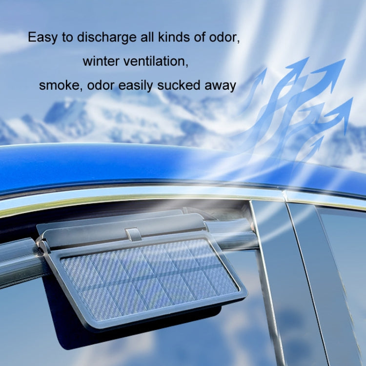 Solar Car Exhaust Fan Air Circulation Cooling Ventilation Fan(Black Blue) - Heating & Fans by PMC TechLife | Online Shopping South Africa | PMC TechLife | Buy Now Pay Later Mobicred