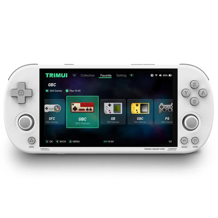 Trimui Smart Pro 4.96 Inch IPS Screen Handheld Game Console Open Source Linux System 64G(White) - free shipping - PMC Jewellery - Order now!