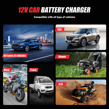FOXSUR Cars Motorcycles 12V Lithium Cattery Charger With Battery Detection(US Plug) - Battery Charger by FOXSUR | Online Shopping South Africa | PMC Jewellery | Buy Now Pay Later Mobicred