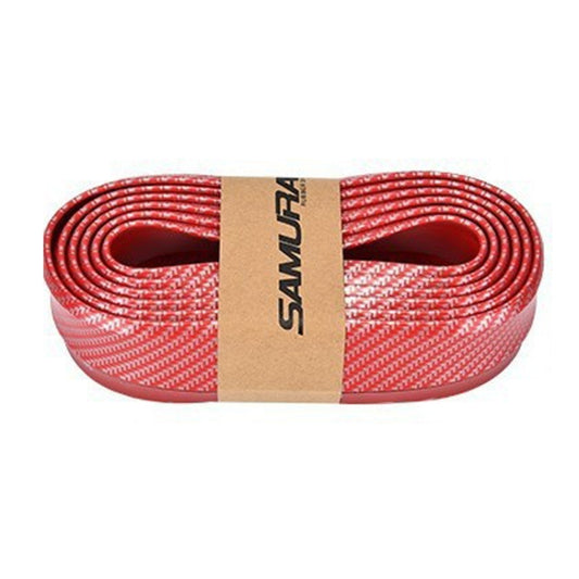 SAMURAI 2.5m Carbon Fiber Car Front Lip Anti-Collision Bumper Modification Strip Supplies, Color: Red - Anti Collision Sticker by SAMURAI | Online Shopping South Africa | PMC Jewellery | Buy Now Pay Later Mobicred