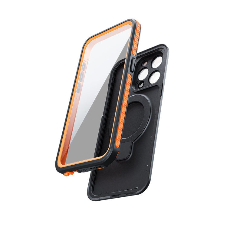 For IPhone 15 Pro Max TELESIN P4-WTP-02 IP68 Waterproof Case Dustproof Diving Magsafe Magnetic Protective Case - iPhone 15 Pro Max Cases by TELESIN | Online Shopping South Africa | PMC Jewellery | Buy Now Pay Later Mobicred