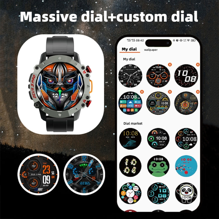 LOKMAT ZEUS3 Pro 1.39-Inch 5ATM Waterproof Outdoor Sports Bluetooth Call Smart Watch(Orange) - Smart Watches by LOKMAT | Online Shopping South Africa | PMC Jewellery | Buy Now Pay Later Mobicred