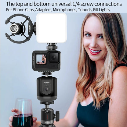 TELESIN TE-GPYT-001 360 Degree Intelligent Follow Gimbal Tracking Camera AI Face Recognition(Black) - Handheld Gimbals by TELESIN | Online Shopping South Africa | PMC Jewellery | Buy Now Pay Later Mobicred