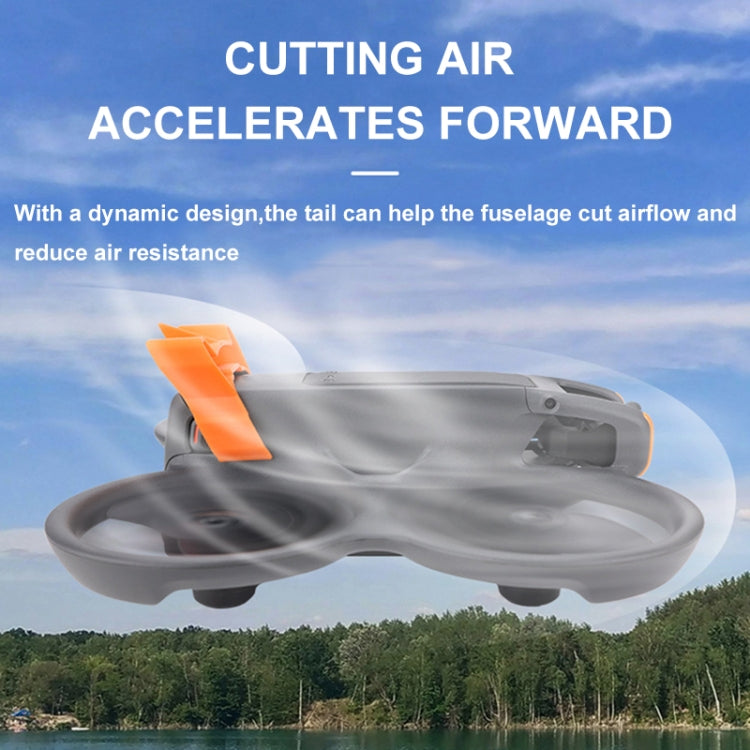 For DJI Avata 2 CQT Adhesive Airflow Cutting Flight Tail for Drones(Orange) -  by CQT | Online Shopping South Africa | PMC Jewellery | Buy Now Pay Later Mobicred