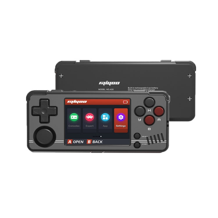 MIYOO A30 Retro Handheld Game Console 2.8 Inch IPS Screen WIFI Linux System Video Games Player 128GB(Black) - Pocket Console by MIYOO | Online Shopping South Africa | PMC Jewellery | Buy Now Pay Later Mobicred